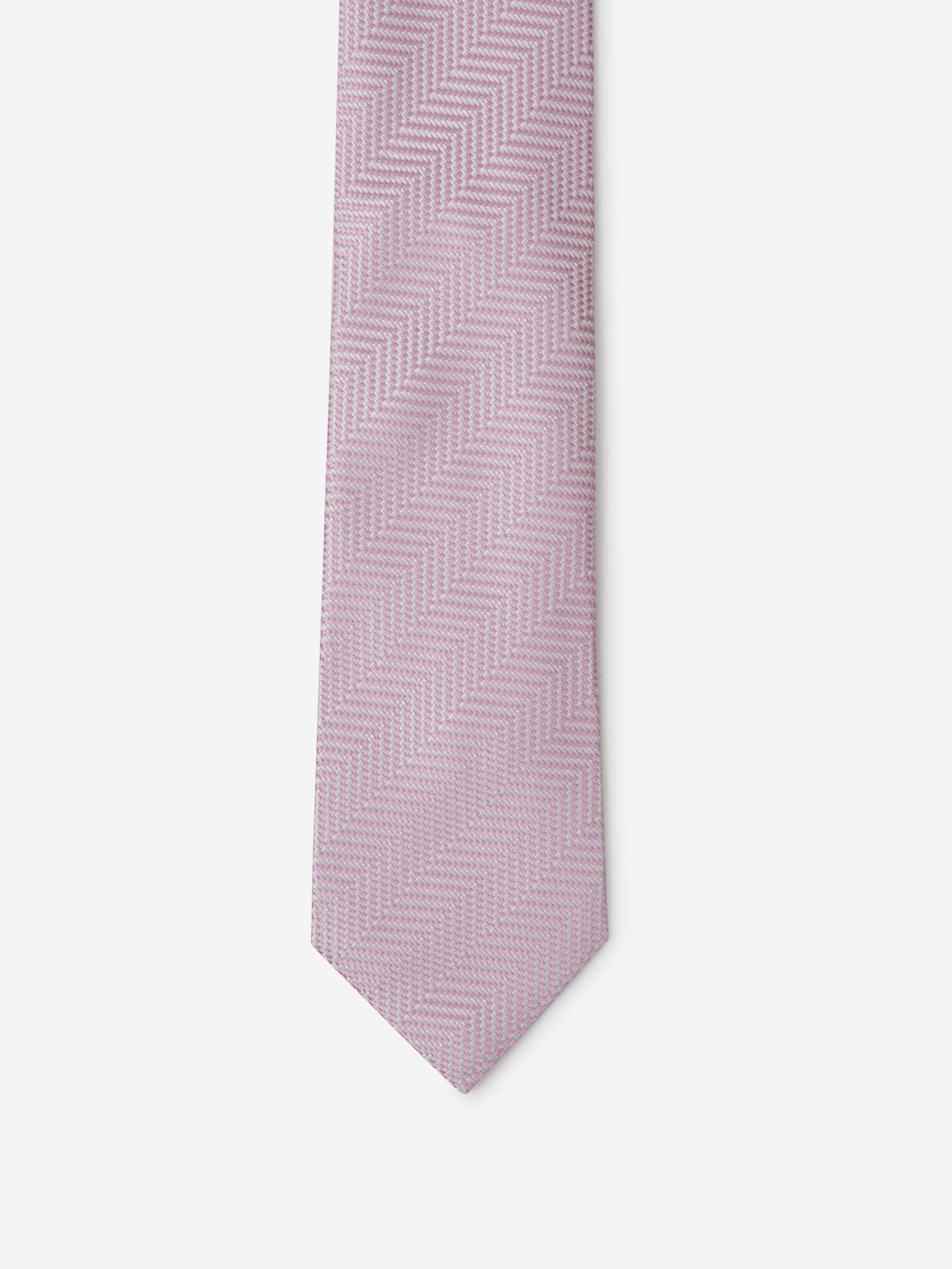 Tom Ford Corbata Motivo Rayas Texturizada color Rosa Empolvado sku 601-001513 03