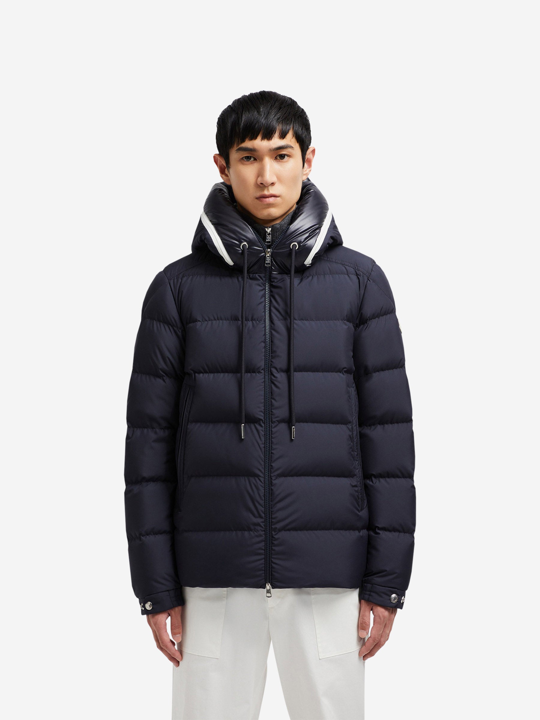 Moncler Abrigo Acolchado Cardere color Azul Noche sku 512-002360 01 - Foto 2