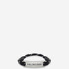 Balenciaga Brazalete Placa Plata color Negro sku 682-000812 02 - Foto 1