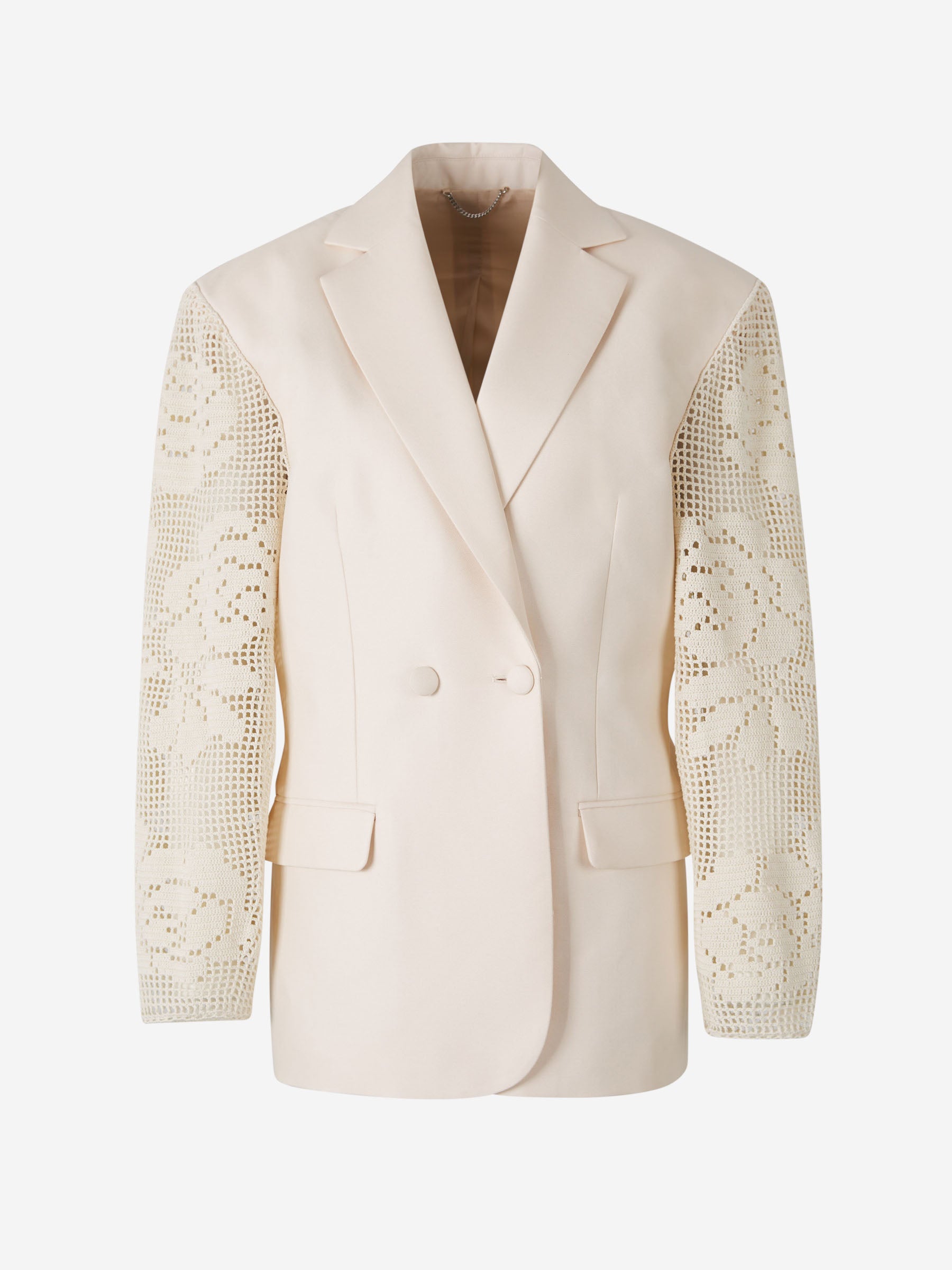 Magda Butrym Blazer Crochet Encaje color Crema sku 741-002159 01 - Foto 1