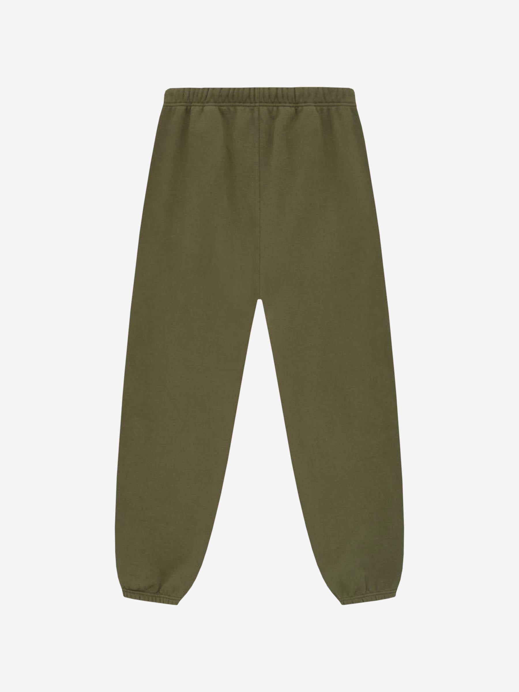 Fear of God Essentials Joggers Algodón Logo color Verde Militar sku 761-003648 03 - Foto 2