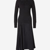 Victoria Beckham Vestido Midi Henley color Negro sku 721-000293 01 - Foto 1