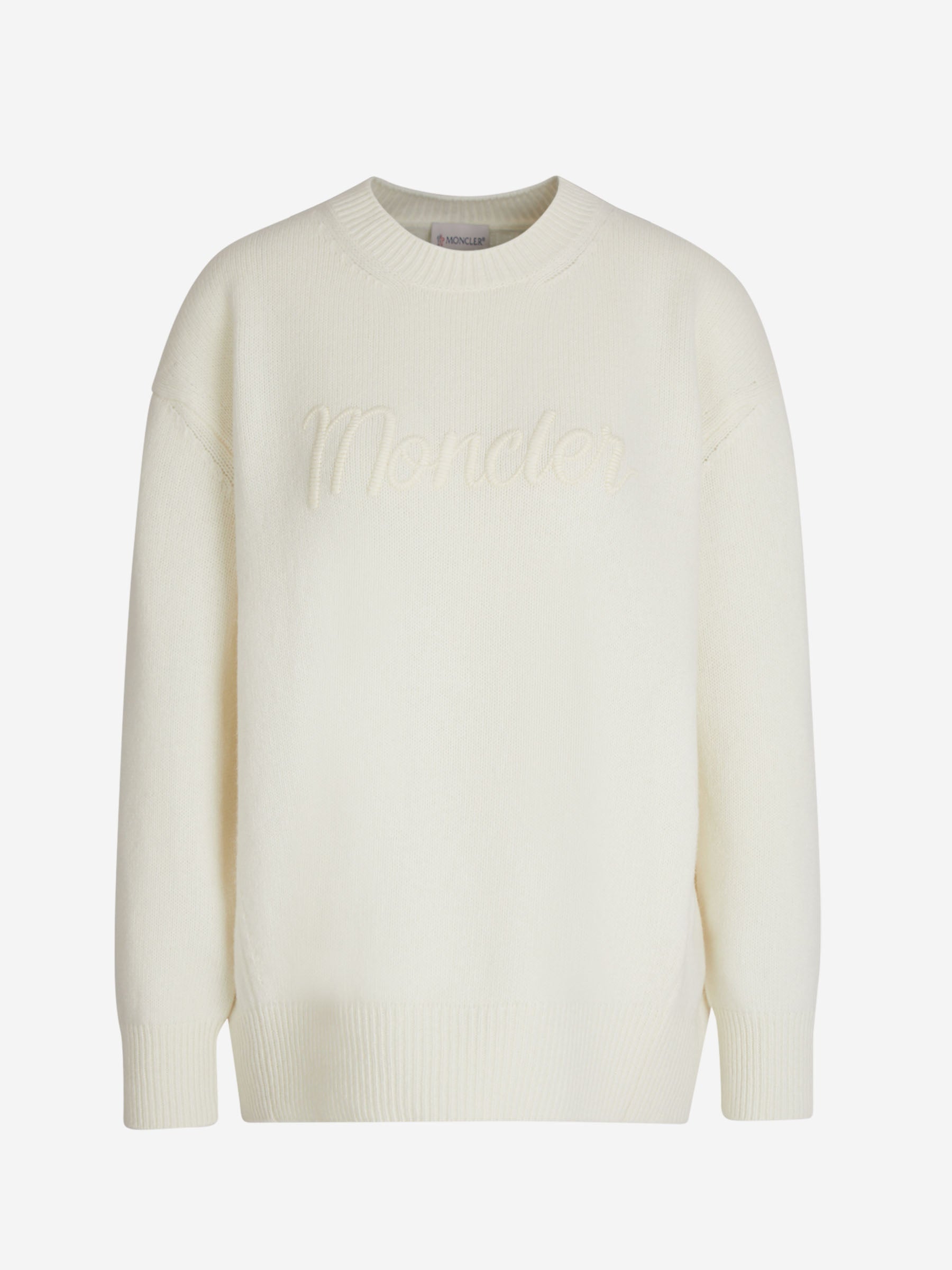 Moncler Jersey Lana Logo color Blanco sku 711-003188 01 - Foto 1