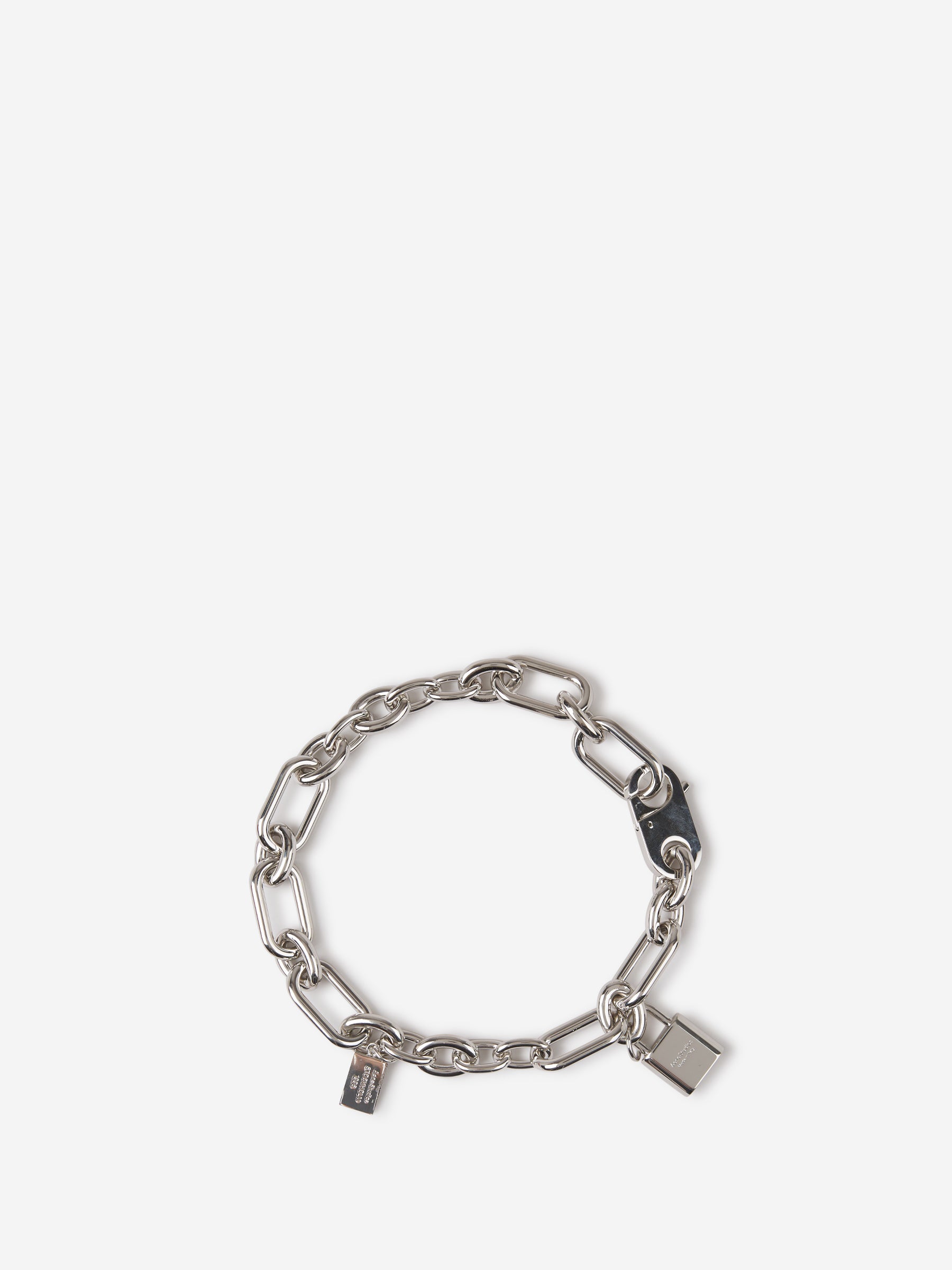 Acne Studios Pulsera Cadena Candado color Plateado sku 682-000782 01 - Foto 1