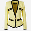 Balmain Blazer Ajustada Botones color Amarillo sku 741-002121 01 - Foto 1