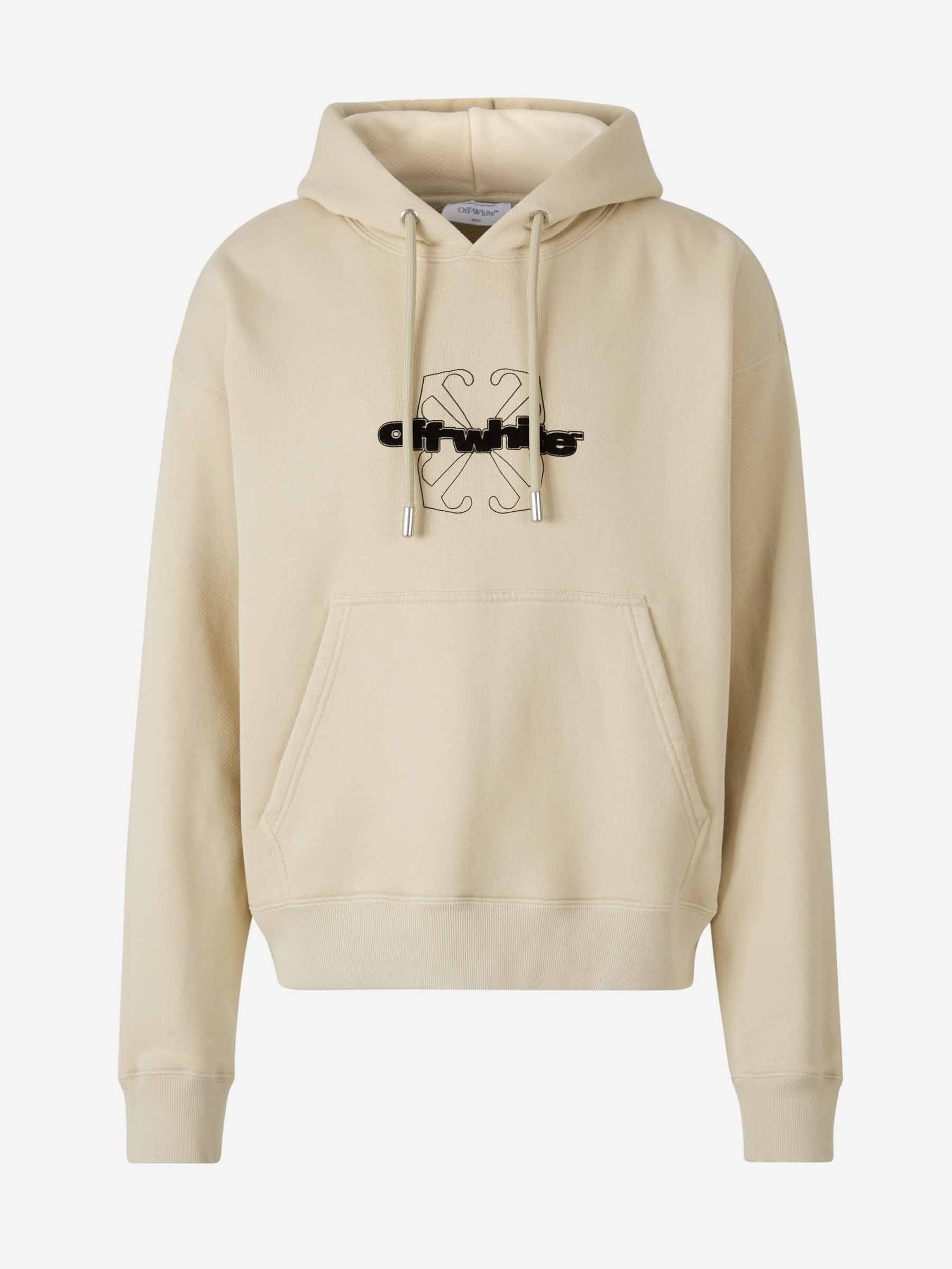 Off-White Sudadera Logo Algodón color Beige sku 545-001675 01 - Foto 1