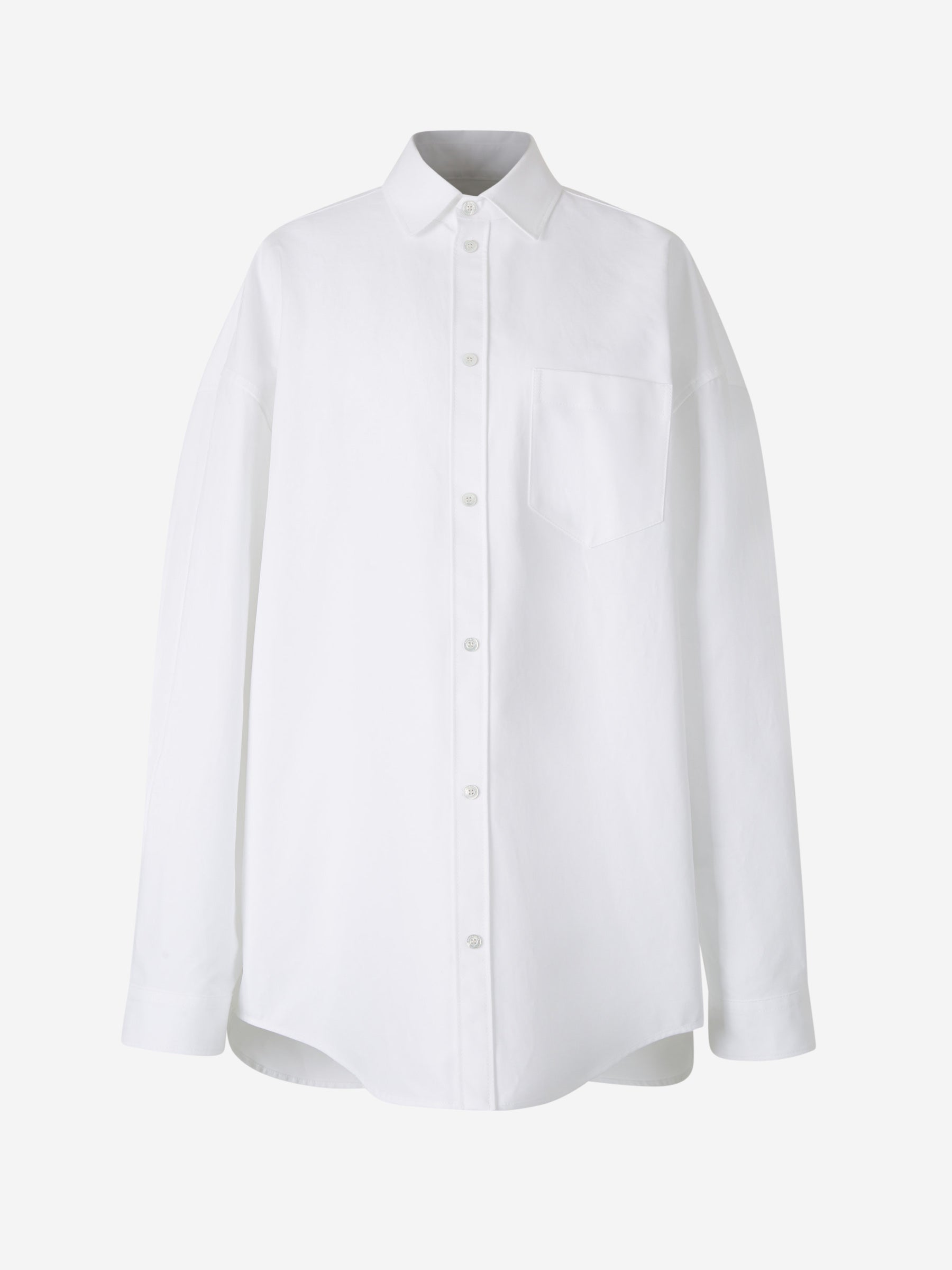 Balenciaga Blusa Oversize Popelin color Blanco sku 701-002123 01 - Foto 1