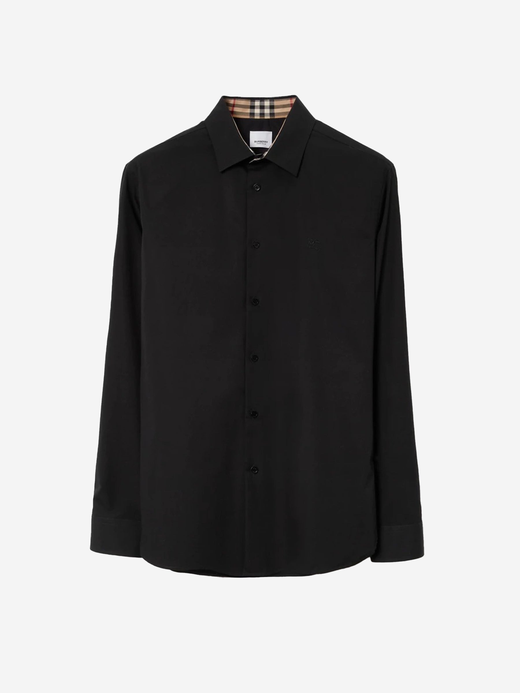 Burberry Camisa Algodón Elástico color Negro sku 531-006277 01 - Foto 1