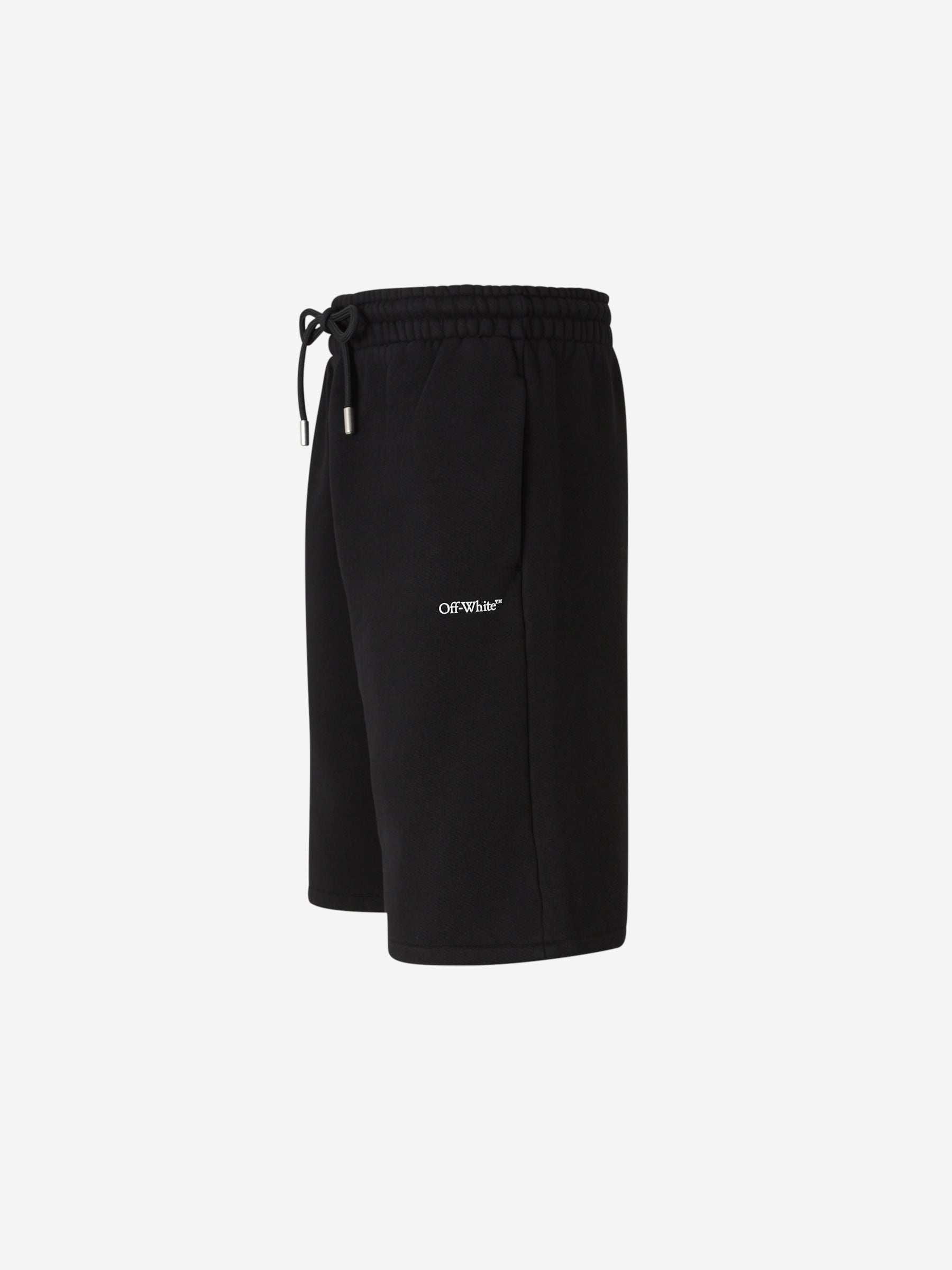 Off-White Bermudas Algodón Logo color Negro sku 523-001037 01 - Foto 2