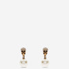 Alexander McQueen Pendientes Pearl Pave Skull color Dorado sku 850-001759 01 - Foto 1