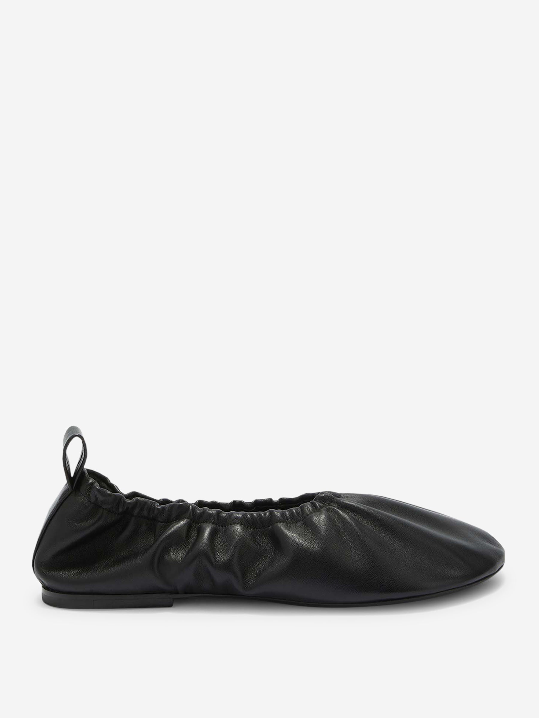 Jil Sander Bailarinas Piel Fruncidas color Negro sku 800-005393 00 - Foto 1