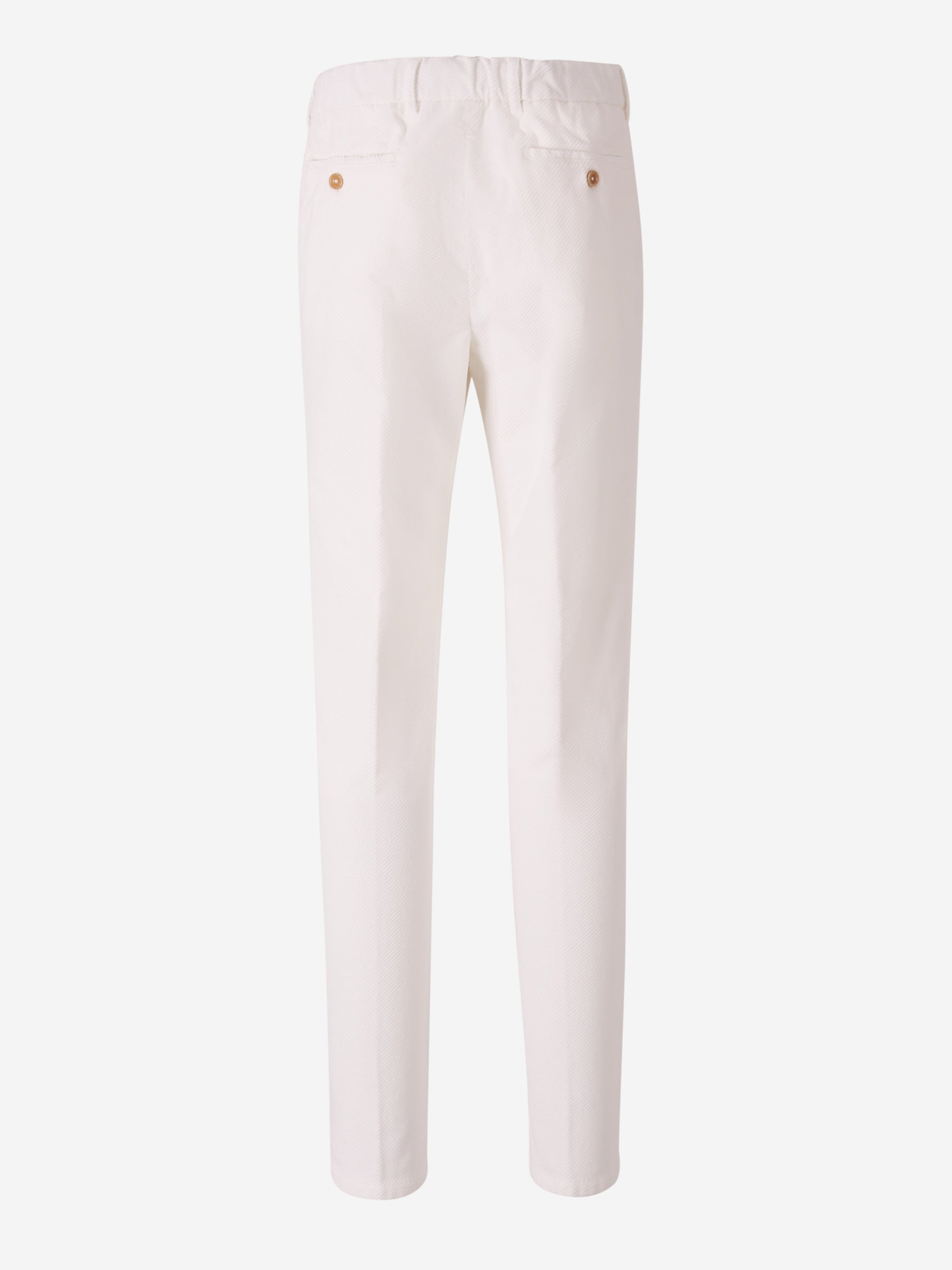 Marco Pescarolo Pantalones Chinos Pana color Blanco sku 521-003144 02 - Foto 2