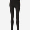 Balmain Leggings Punto 6 Botones color Negro sku 761-003626 01 - Foto 1