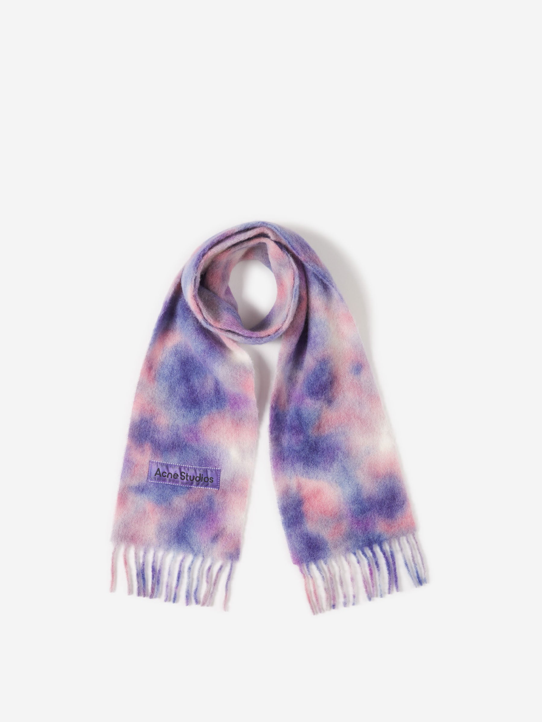 Acne Studios Bufanda Alpaca Tie Dye color Lila sku 840-000771 01 - Foto 1