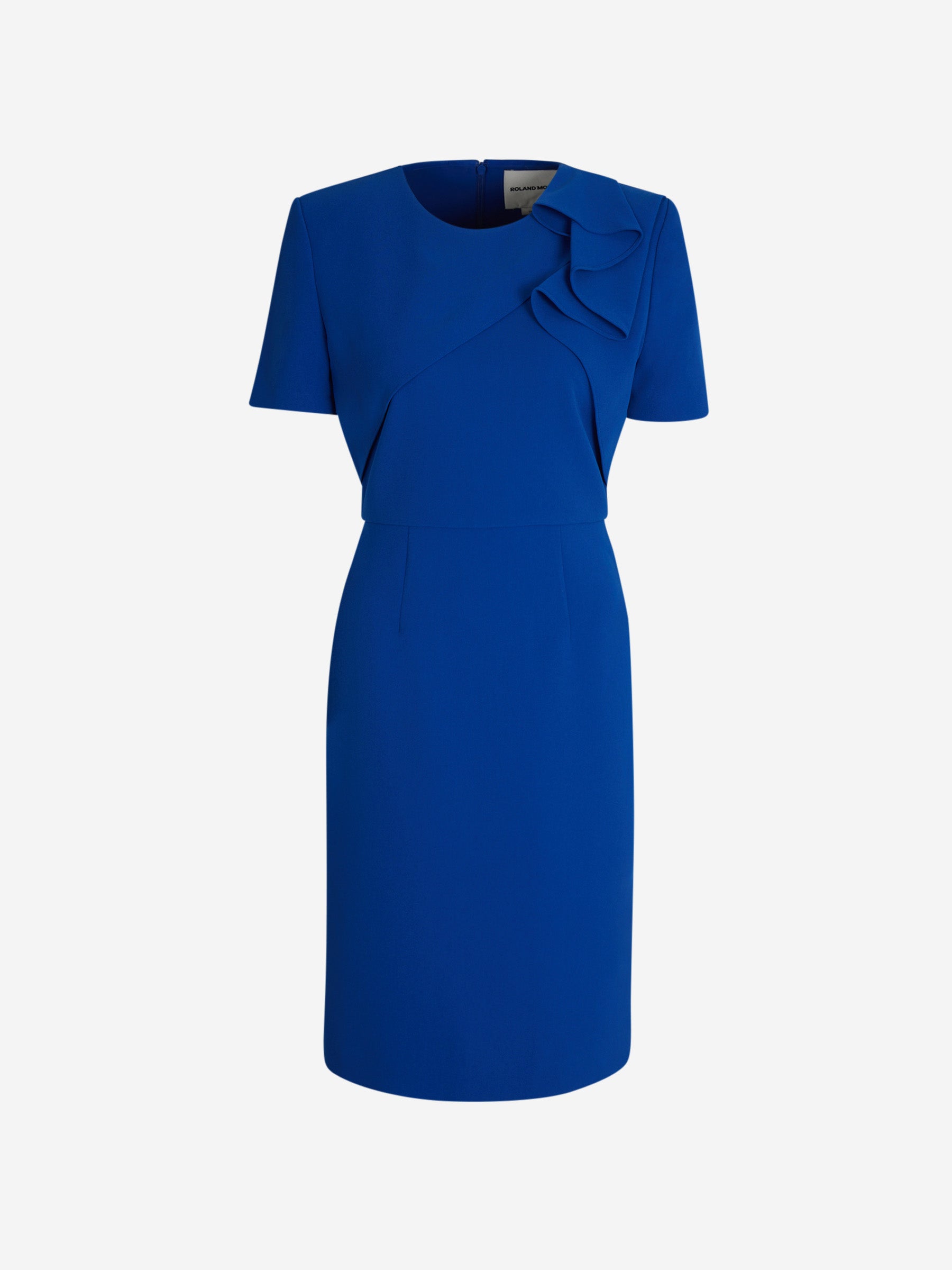 Roland Mouret Vestido Mini Volantes color Azul Cobalto sku 731-005921 01 - Foto 1