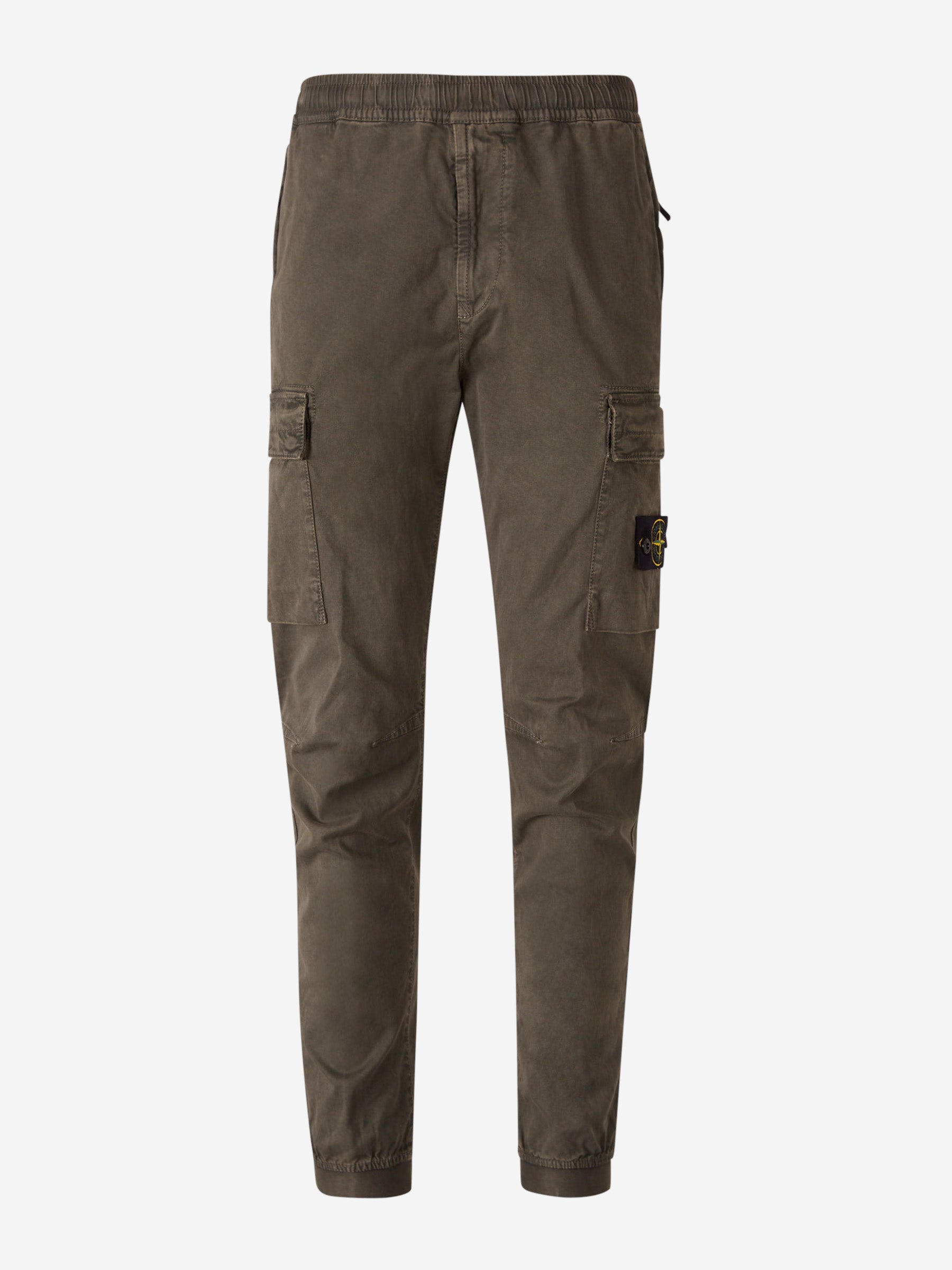 Stone Island Joggers Cargo Logo color Verde Militar sku 521-003121 03 - Foto 1