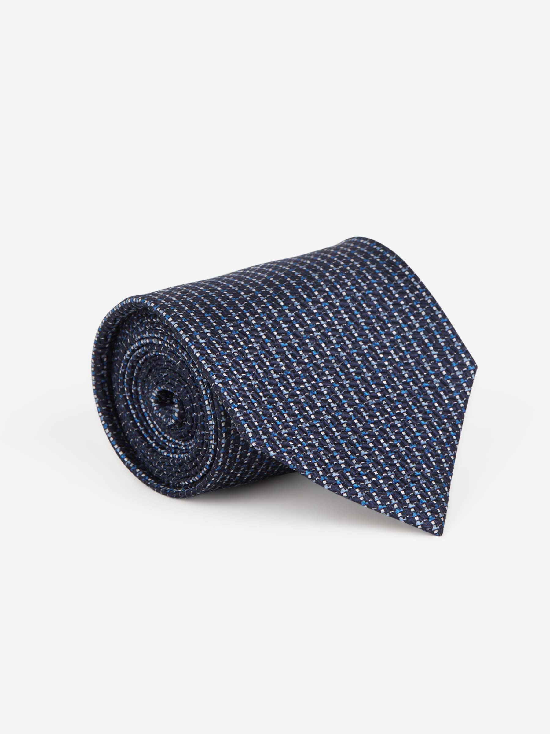 Brioni Corbata Motivo Geométrico color Azul Cobalto sku 601-001282 01 - Foto 1