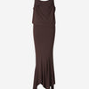 The Attico Vestido Midi Fruncido color Marron Oscuro sku 721-000348 01 - Foto 1