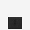 Saint Laurent Cartera Logo Piel color Negro sku 691-001369 01 - Foto 1