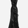 Maticevski Vestido Maxi Flecos color Negro sku 732-001379 01 - Foto 1