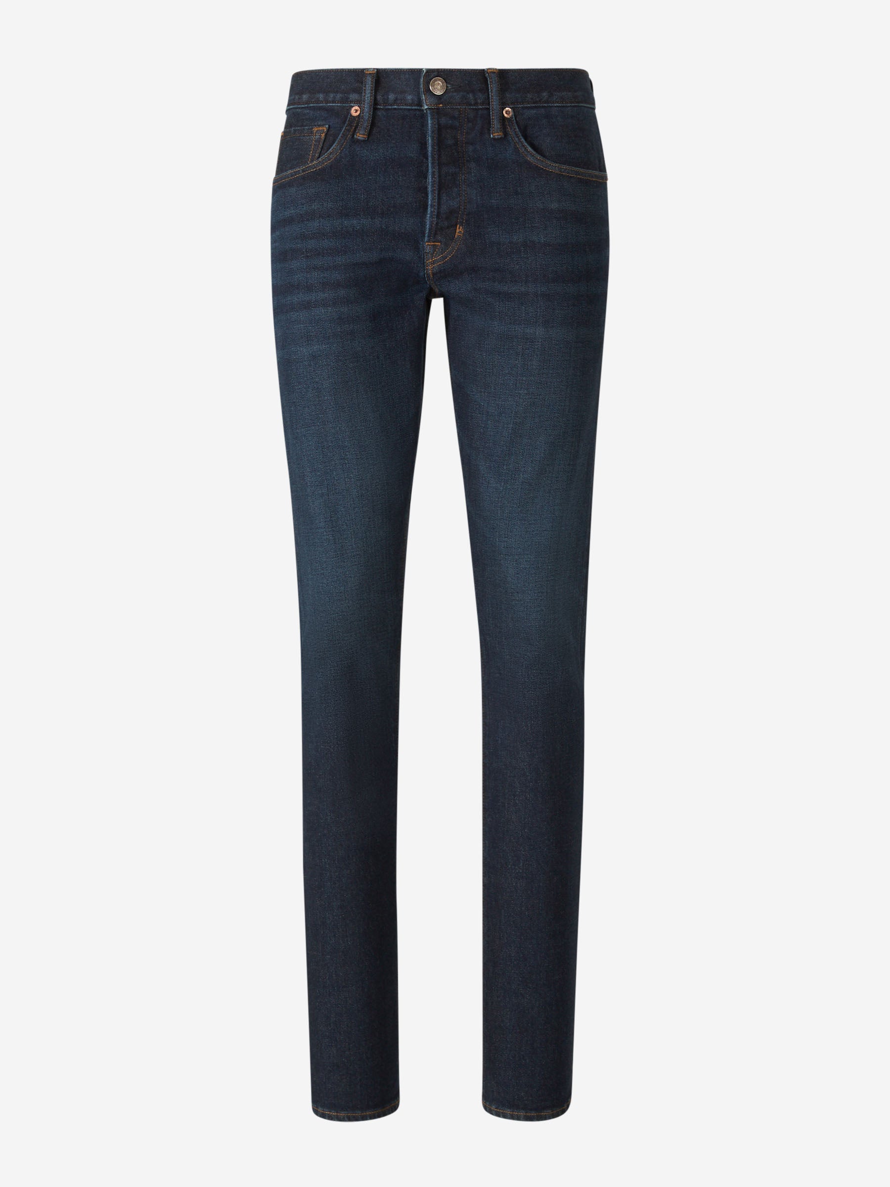 Tom Ford Jeans Slim Fit Algodón color Azul Denim Oscuro sku 522-002653 01 - Foto 1