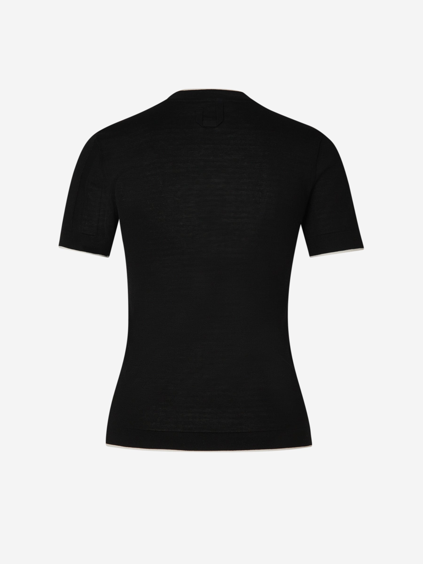 Jacquemus Camiseta Le T-Shirt Tricot color Blanco y Negro sku 782-001609 01 - Foto 2