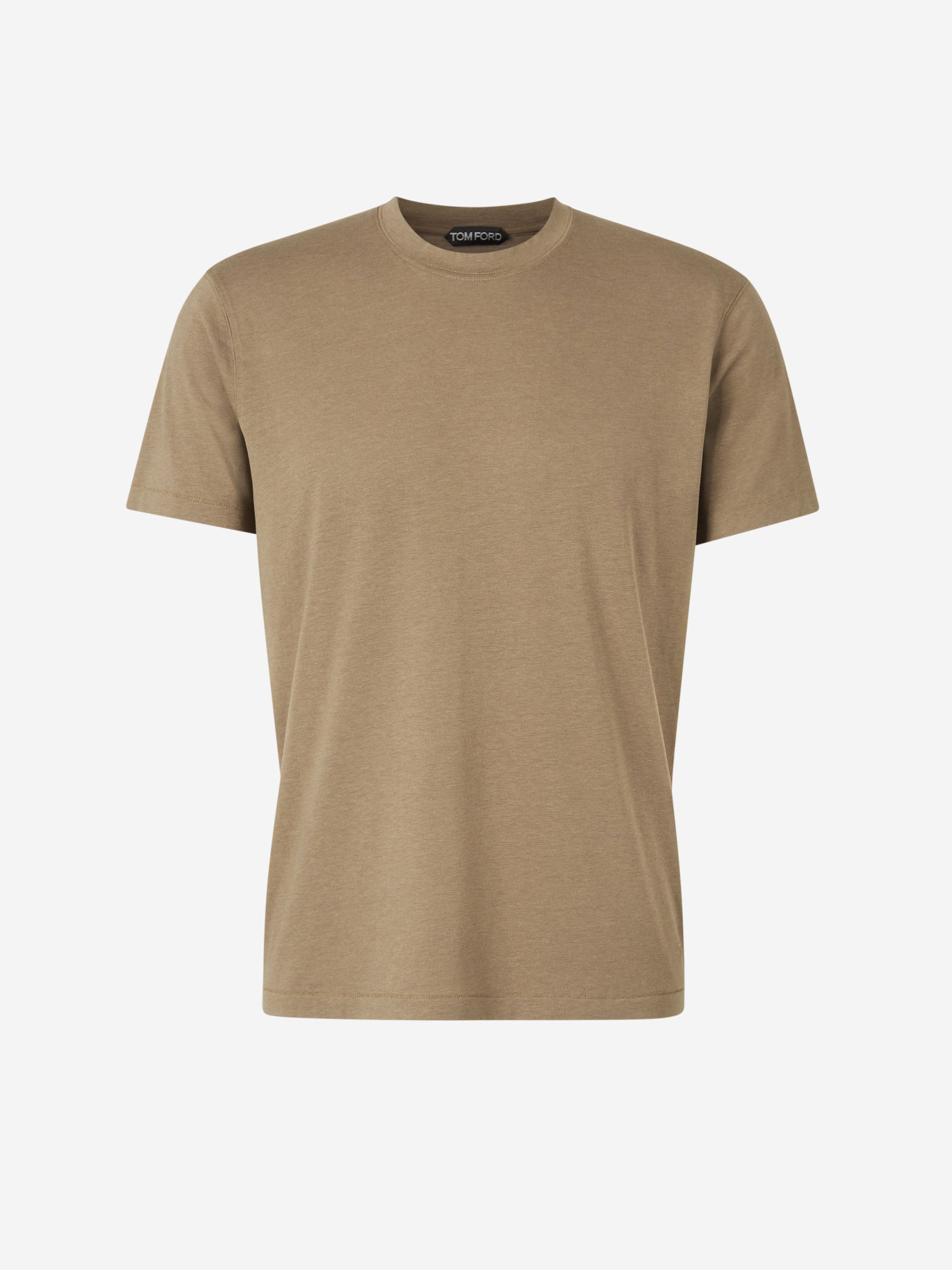 Tom Ford Camiseta Lisa Lyocell color Verde Militar sku 553-003768 04 - Foto 1