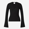 Courrèges Top Acanalado Logo color Negro sku 711-003224 01 - Foto 1