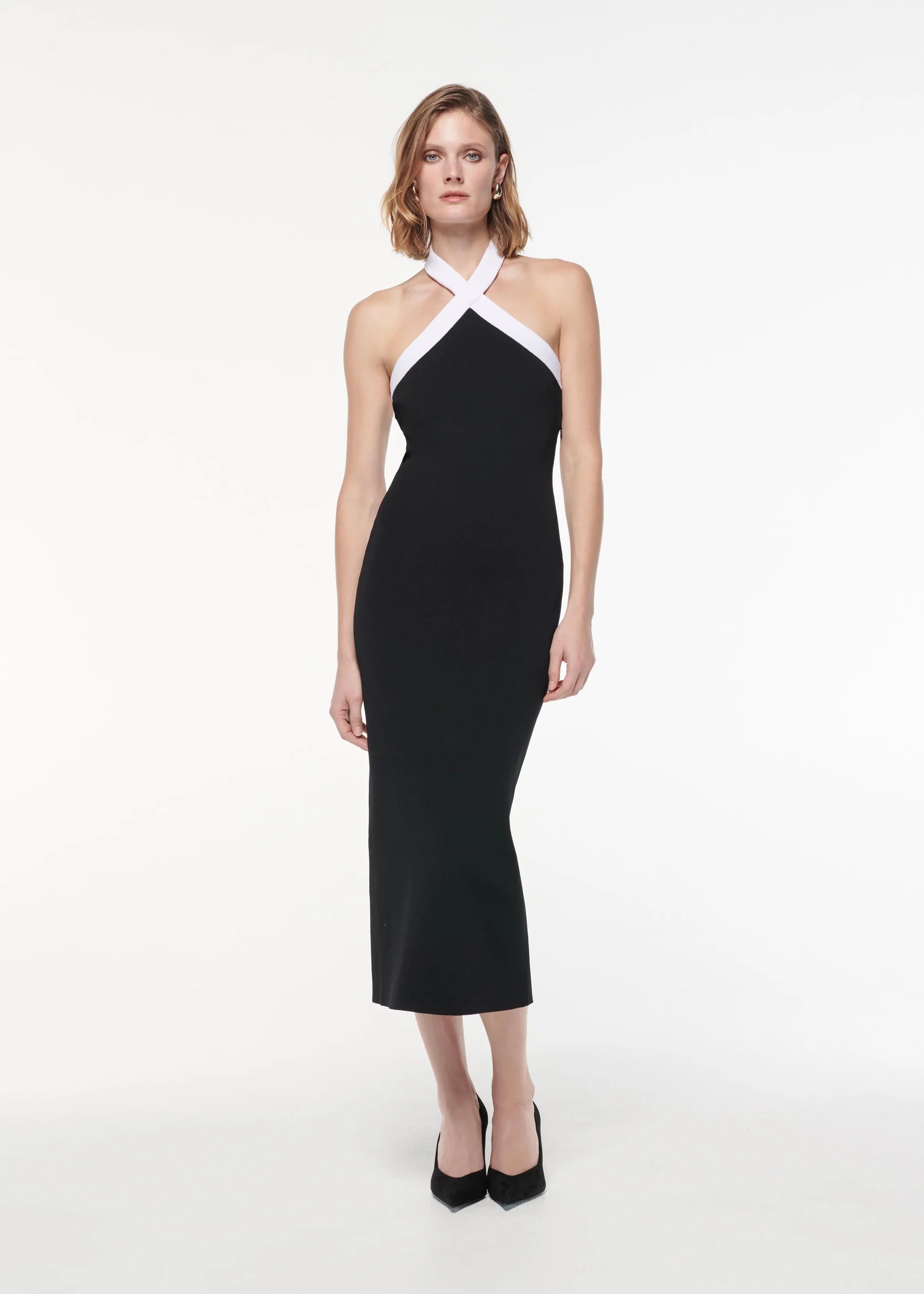 Vestit Midi Bicolor