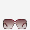 Tom Ford Gafas de Sol Rectangulares Yvonne color Rojo sku 860-001066 01 - Foto 1