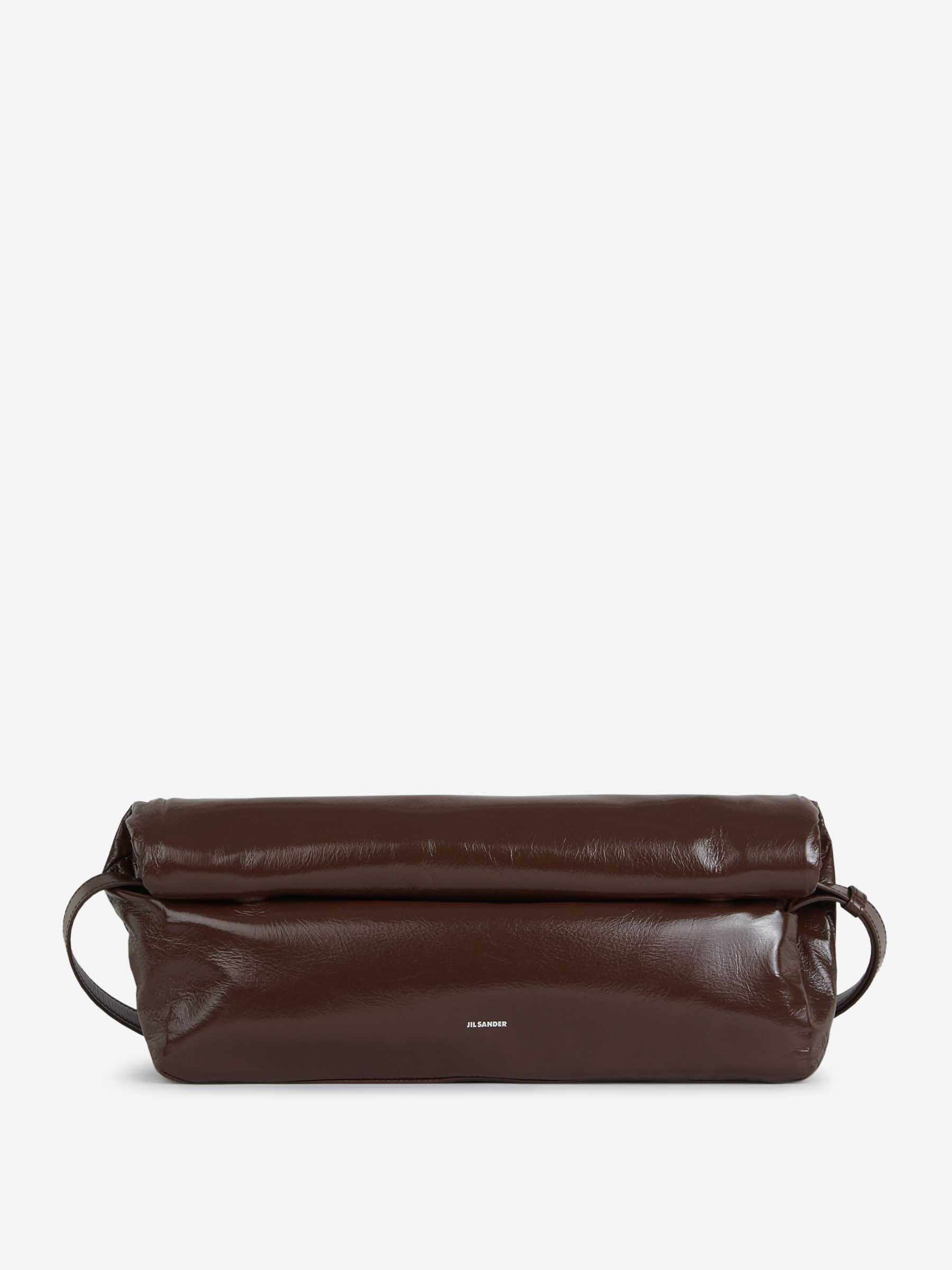 Jil Sander Bolso Rollup Piel color Marron Oscuro sku 810-007843 01 - Foto 1