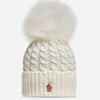 Moncler Grenoble Gorro Lana con Pompón color Marfil sku 899-001952 01 - Foto 1