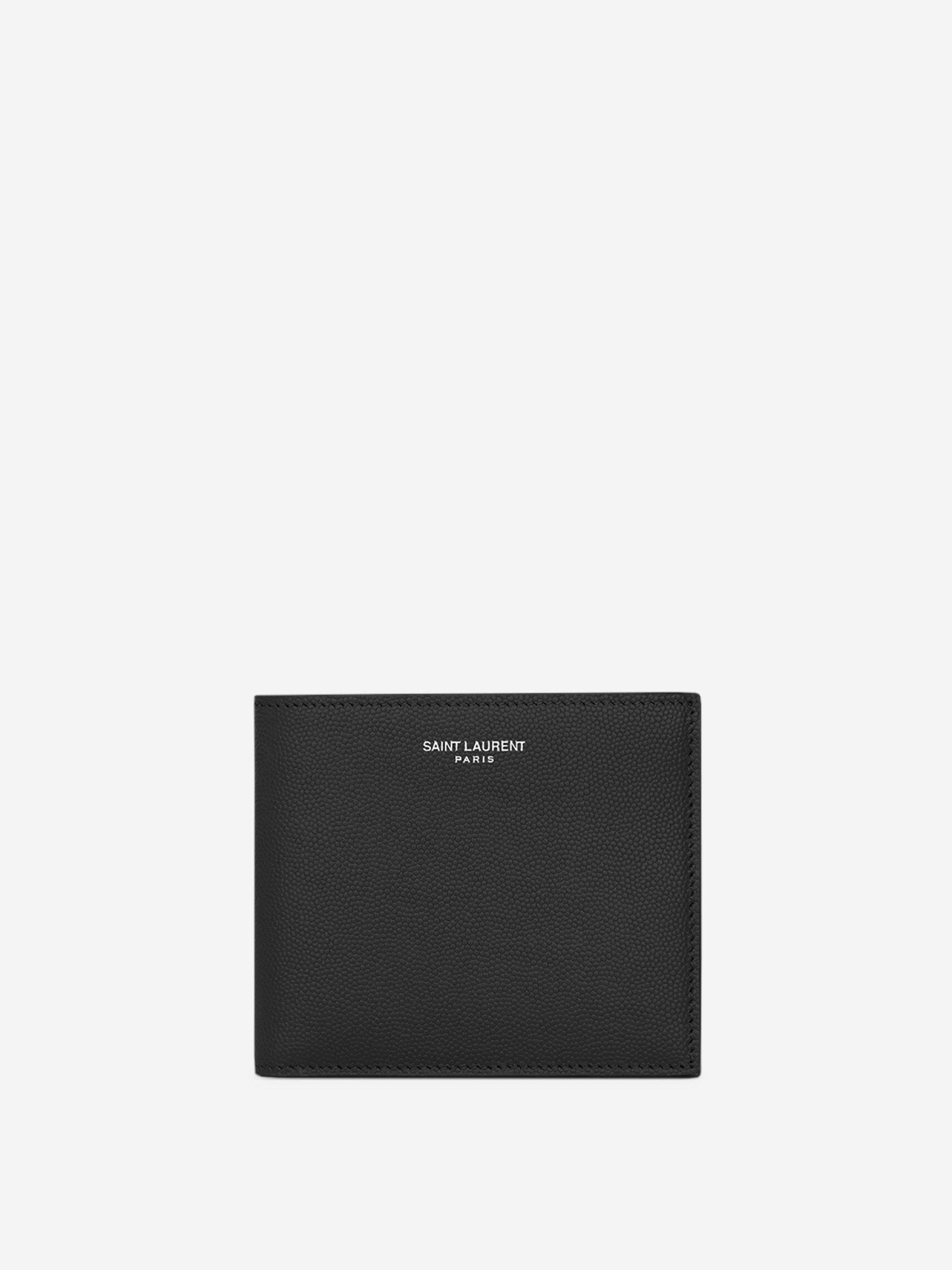 Saint Laurent Cartera Logo Piel color Negro sku 691-001363 01 - Foto 1