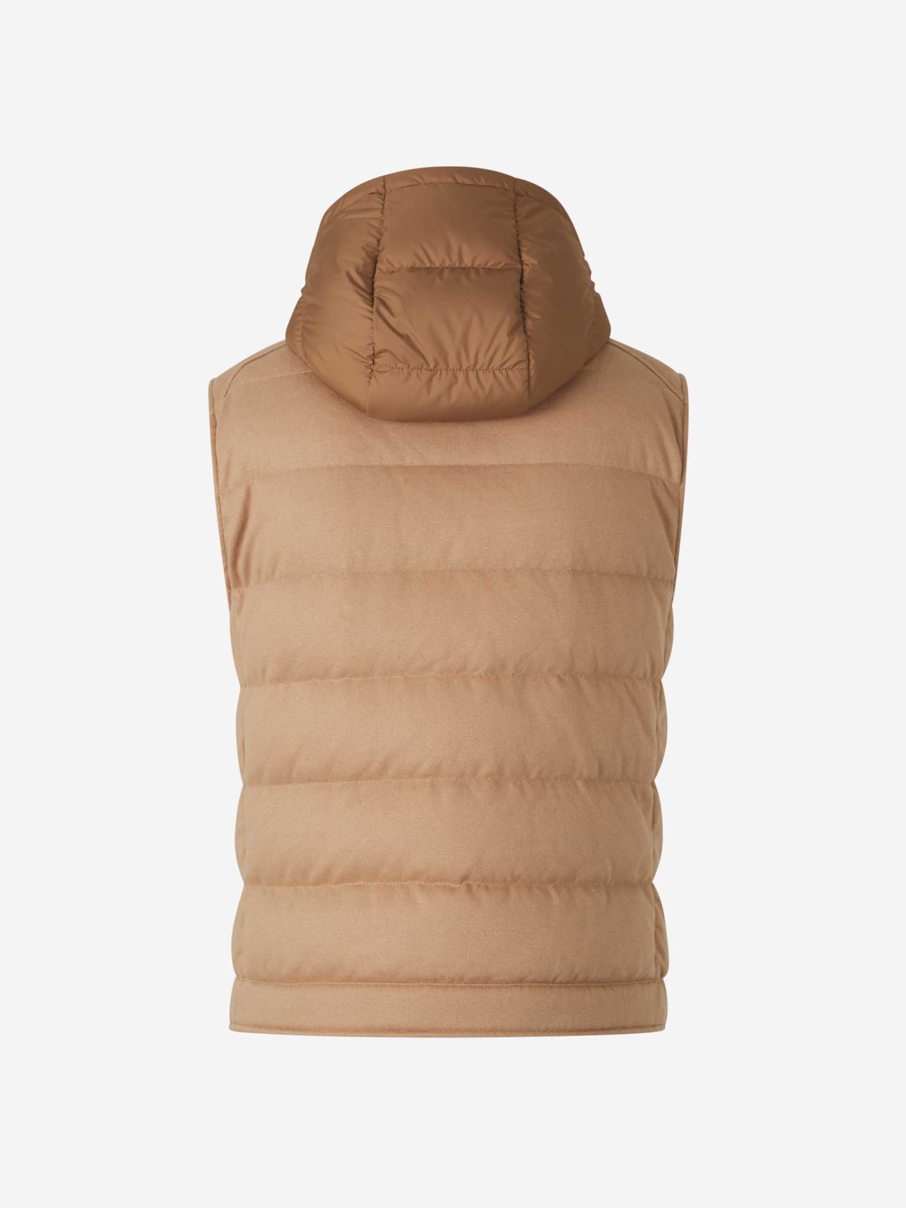 Moncler Chaleco Acolchado Capucha color Caramelo sku 544-000563 01 - Foto 2