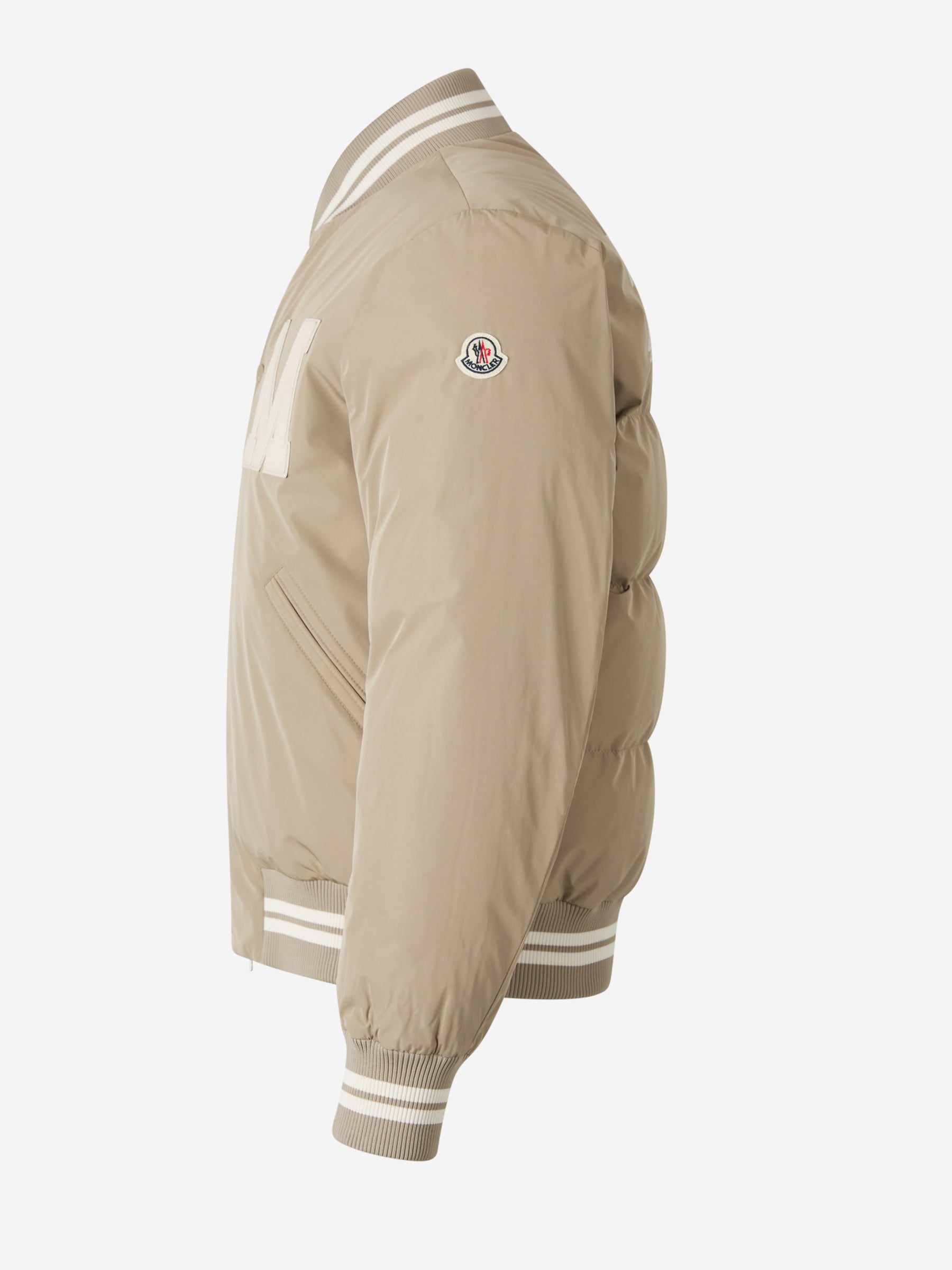 Moncler Cazadora Bomber Logo color Beige sku 512-002269 01 - Foto 2