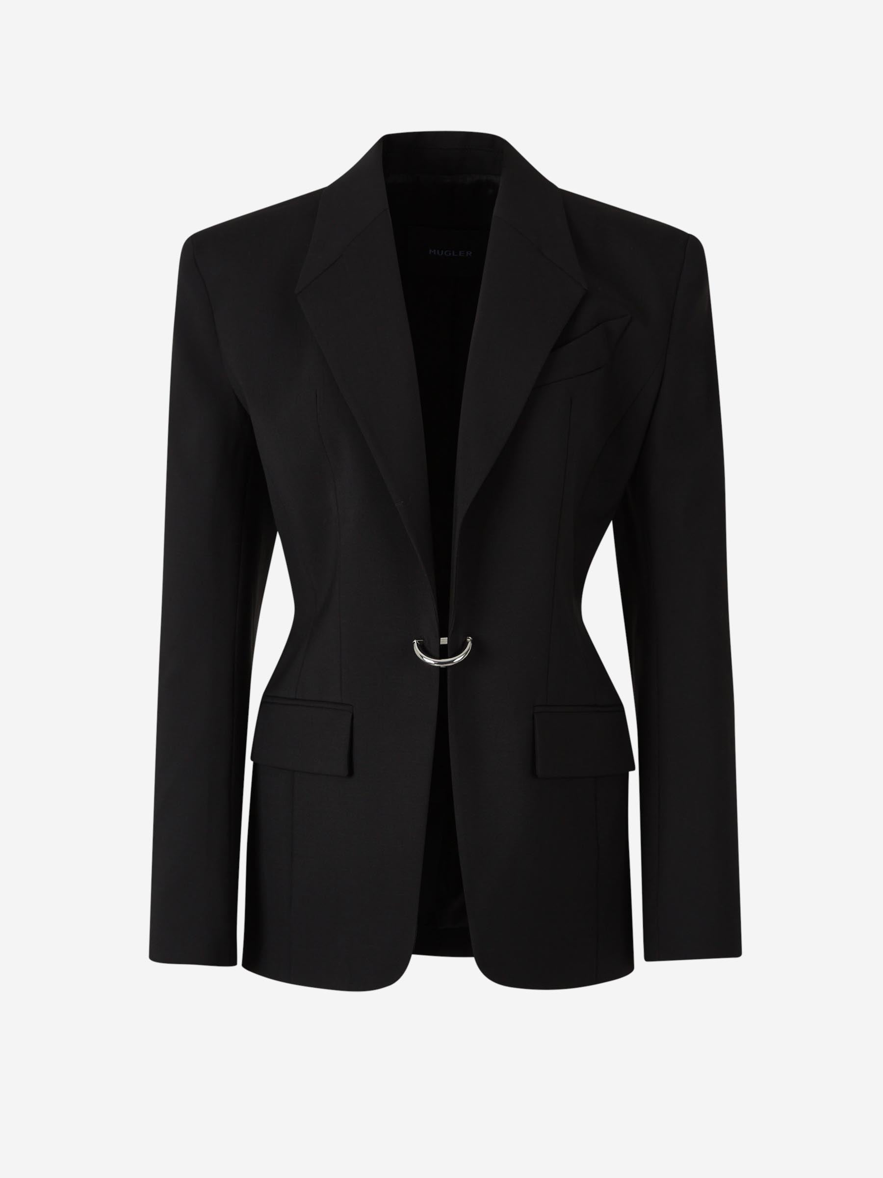 Mugler Chaqueta Blazer Lana color Negro sku 741-002142 01 - Foto 1