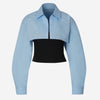 Alexander Wang Camisa Cropped Top color Azul sku 701-002135 01 - Foto 1