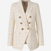 Veronica Beard Blazer Charleston Motivo Cuadros color Crema sku 741-002164 01 - Foto 1