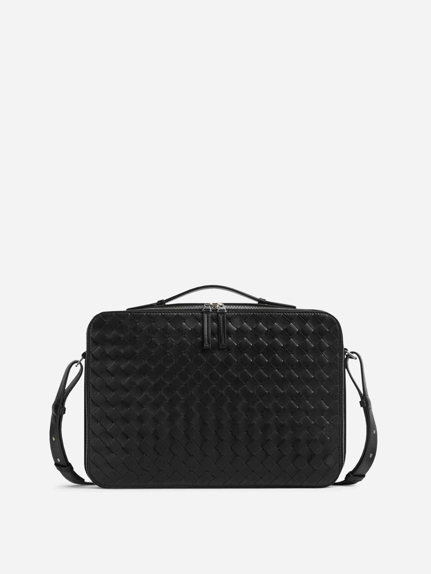 Bottega Veneta Maletín Piel Intrecciato color Negro sku 692-001852 01 - Foto 1