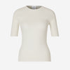 Courrèges Jersey Canalé Logo color Blanco sku 711-003246 01 - Foto 1