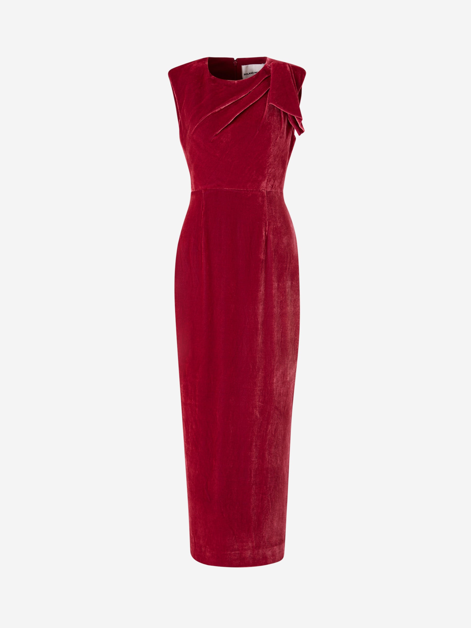 Roland Mouret Vestido Midi Bow color Cereza sku 721-000324 01