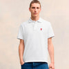 Ami Paris Polo Piqué Logo color Blanco sku 552-001455 02 - Foto 1