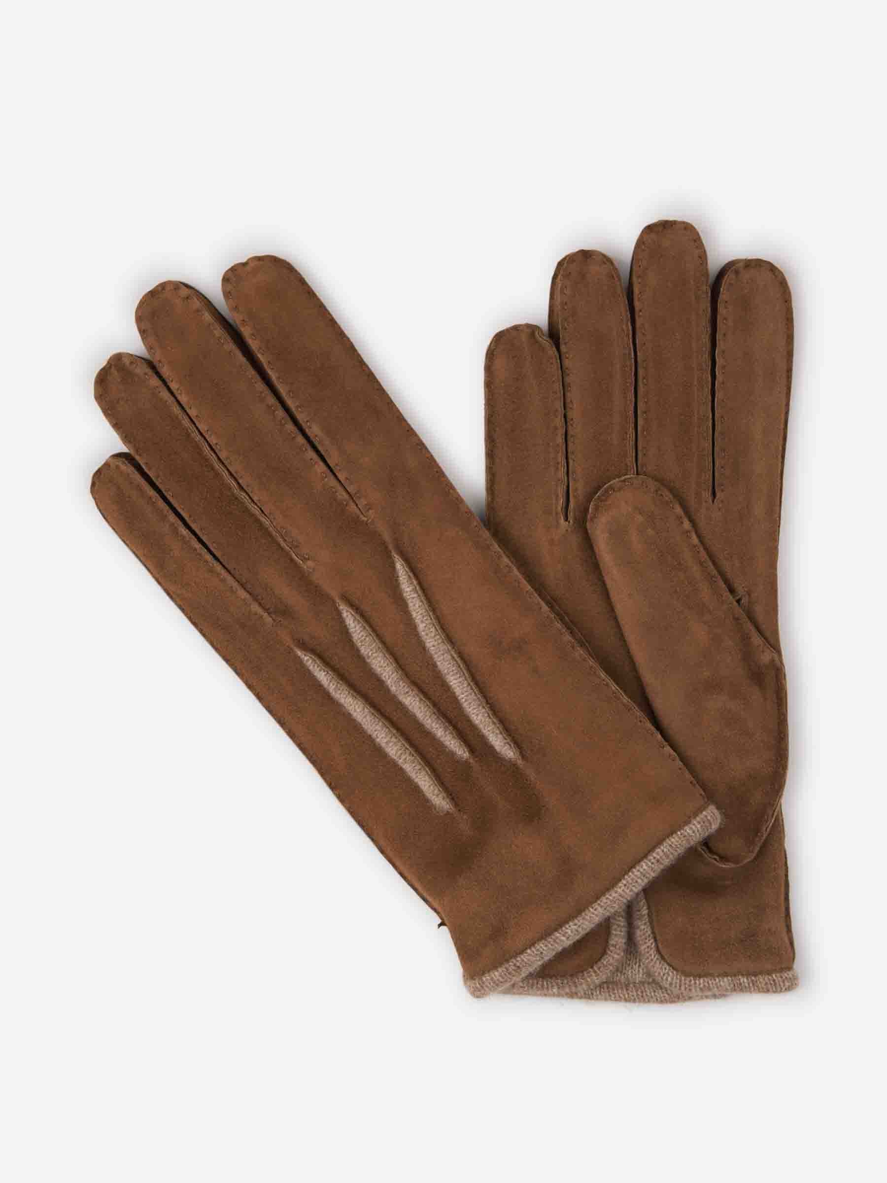 Santa Eulalia Guantes Piel Nobuck color Marron sku 680-000118 02 - Foto 1