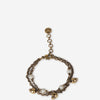 Alexander McQueen Pulsera Calaveras Perlas color Dorado sku 850-001712 02 - Foto 1