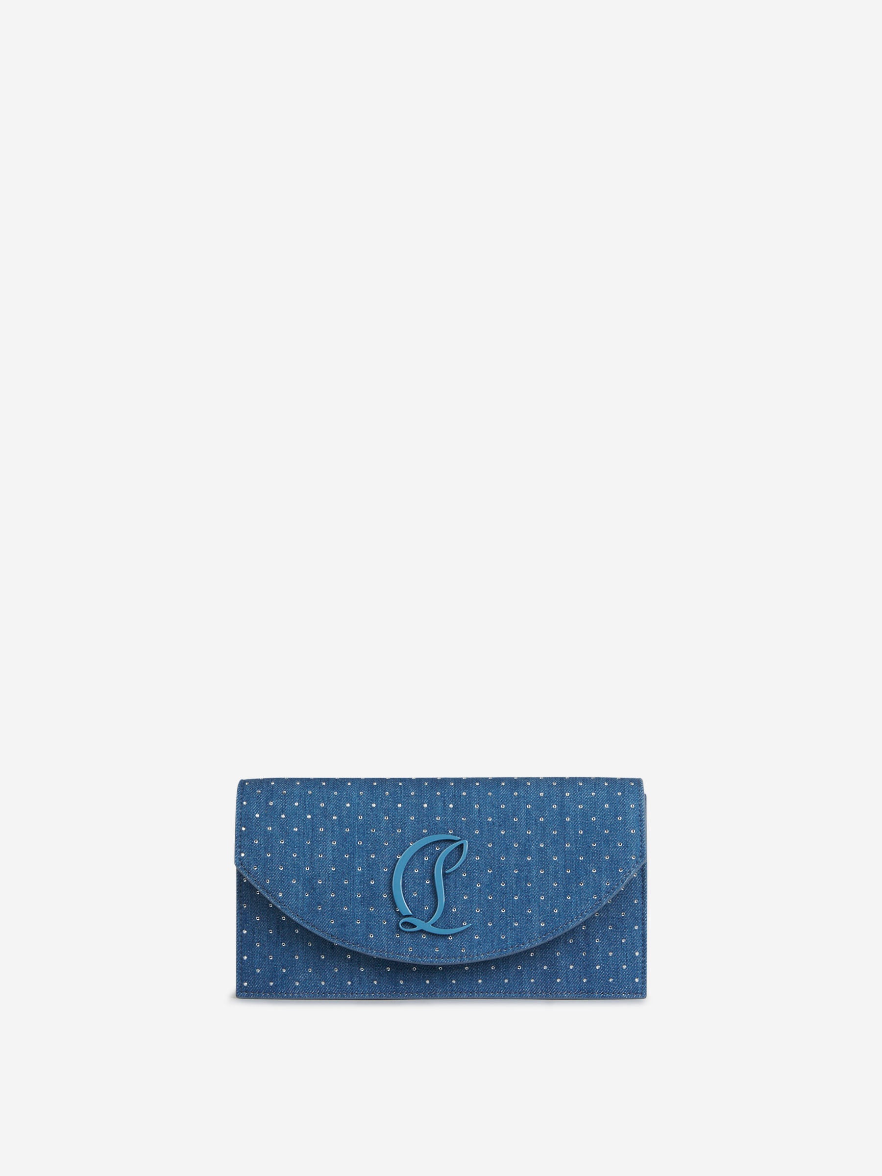 Christian Louboutin Clutch Denim Strass color Azul Cobalto sku 810-007789 01 - Foto 1