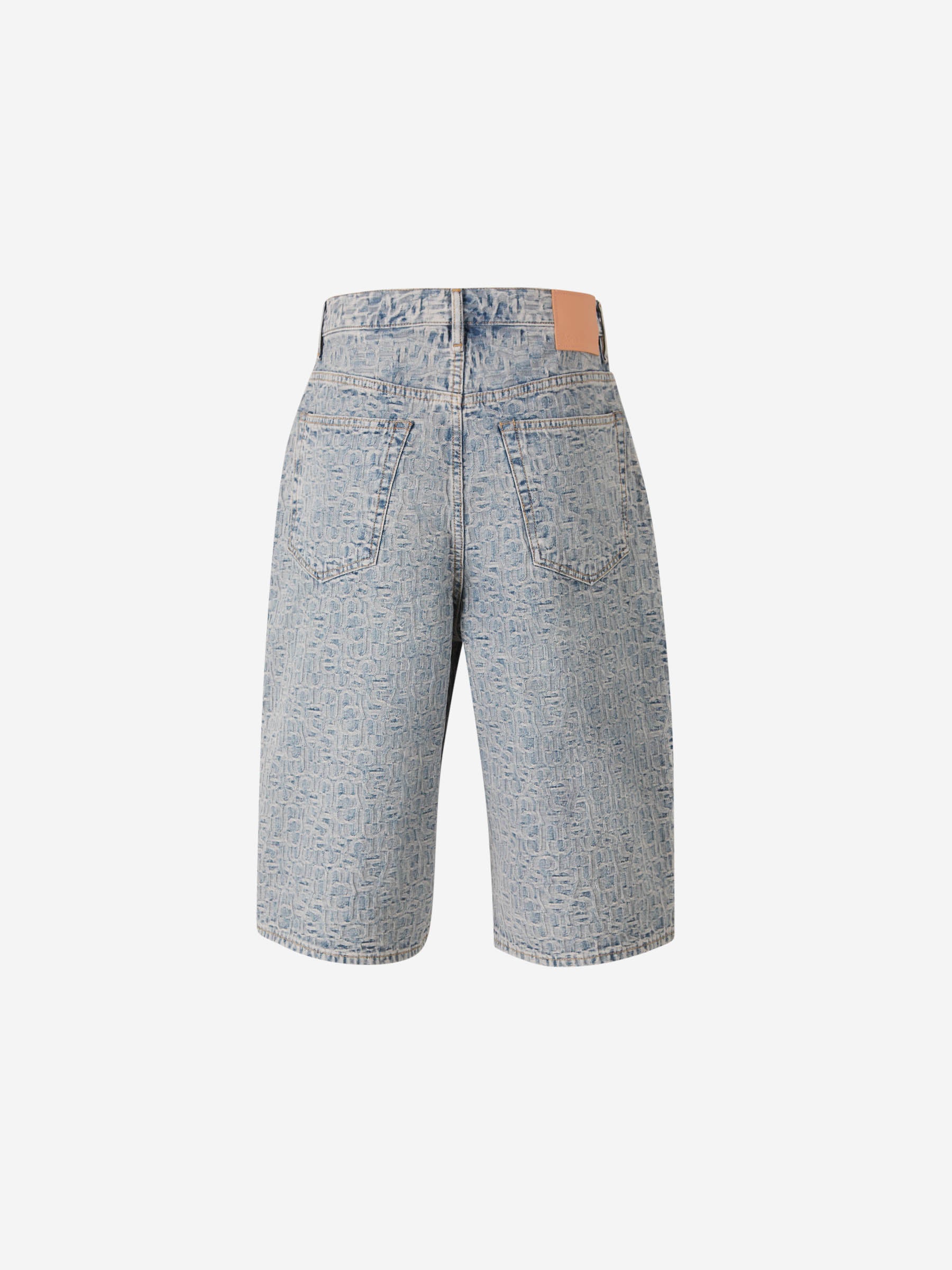 Acne Studios Bermuda Denim Monograma color Azul Denim Claro sku 523-001023 01