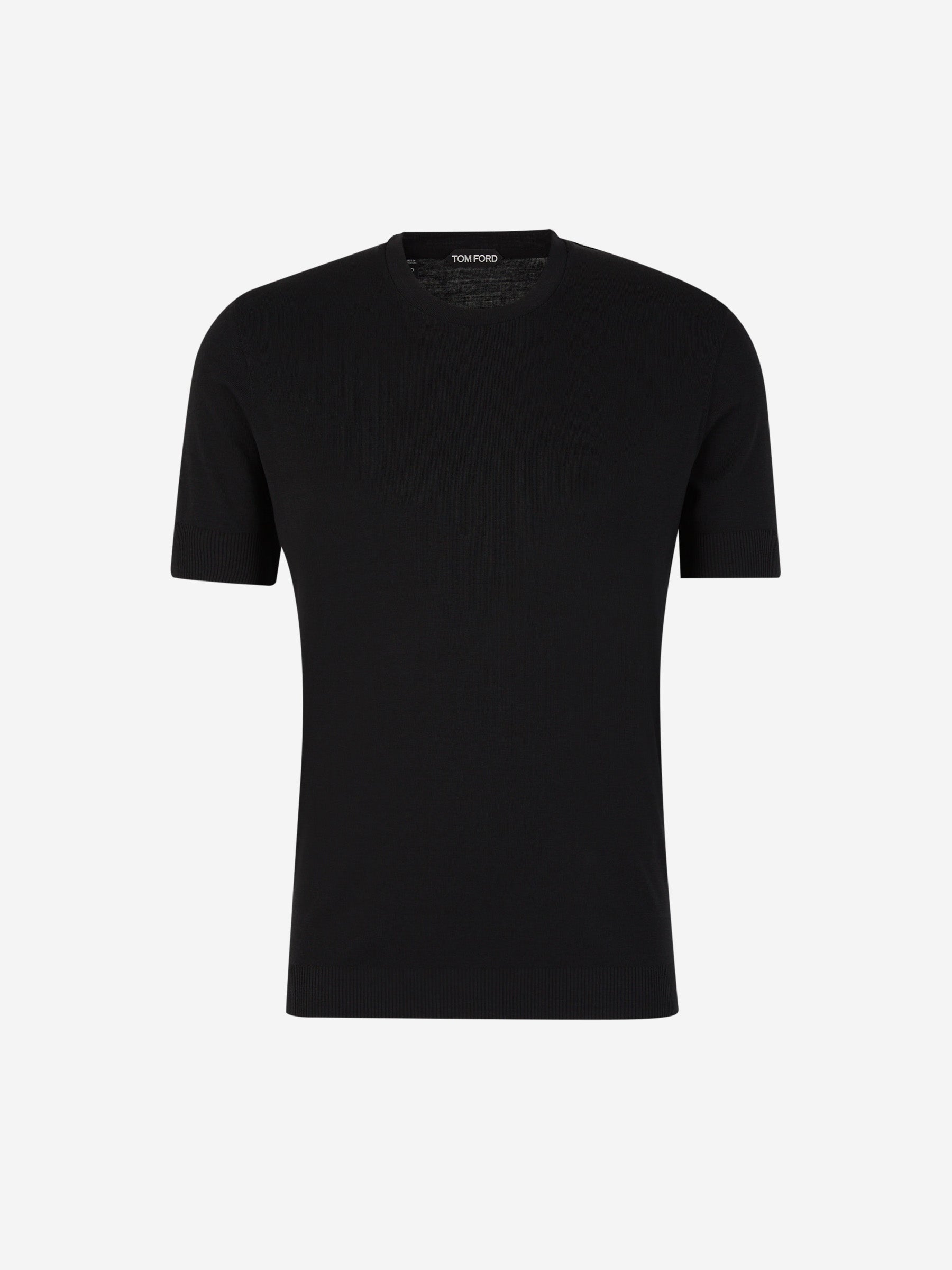 Tom Ford Camiseta Lisa Punto color Negro sku 553-003568 02 - Foto 1