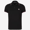 Moncler Polo Piqué Algodón color Negro sku 552-001513 02 - Foto 1