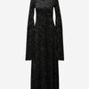 Balenciaga Vestido Maxi Terciopelo color Negro sku 732-001357 01 - Foto 1