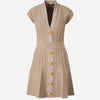 Balmain Vestido Mini Punto color Beige sku 731-005954 01 - Foto 1